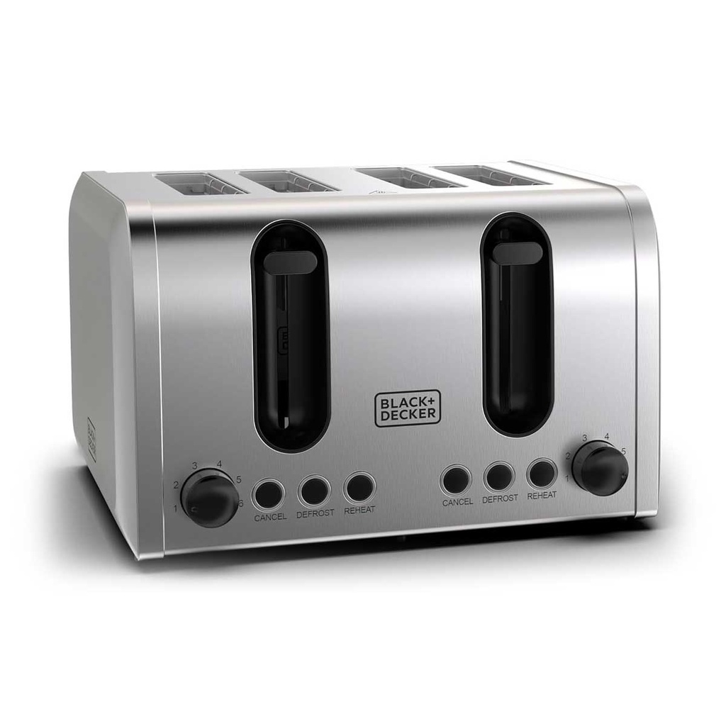 [ET444-B5] Toaster, 4-Slice, 2100W Double-Sided Heating محمصة 4 شرائح