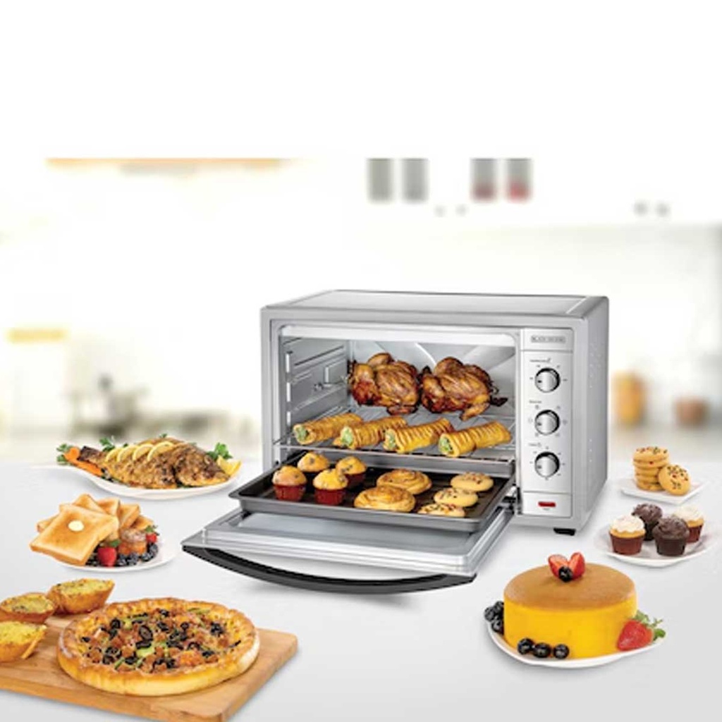 [TRO62RDG-B5] TRO62RDG-B5 62L Toaster Oven with Rotisserie & Double Glass Door  فرن