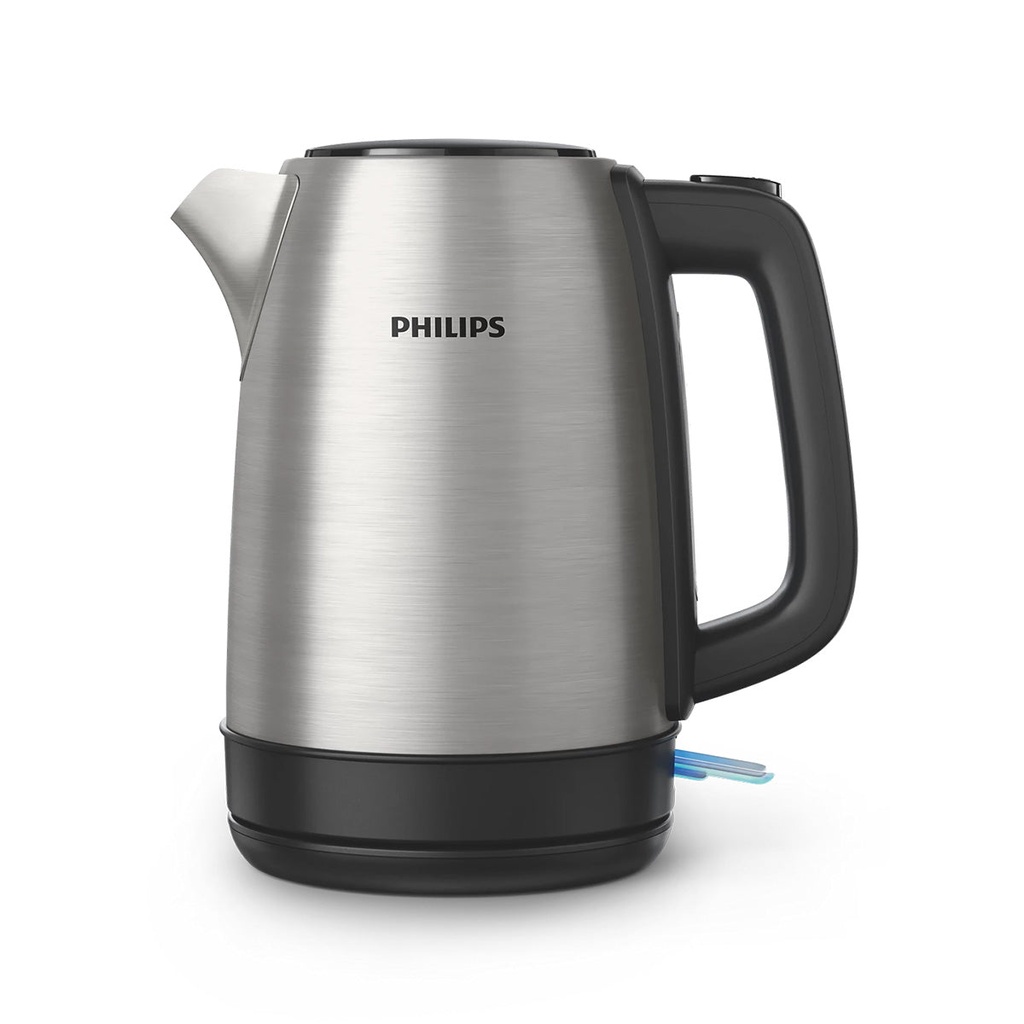 [HD9350/90] Metal Kettle-Spring Lid, Light indicator, غلاية طلاء ستيل 1.7 لتر (Silver)