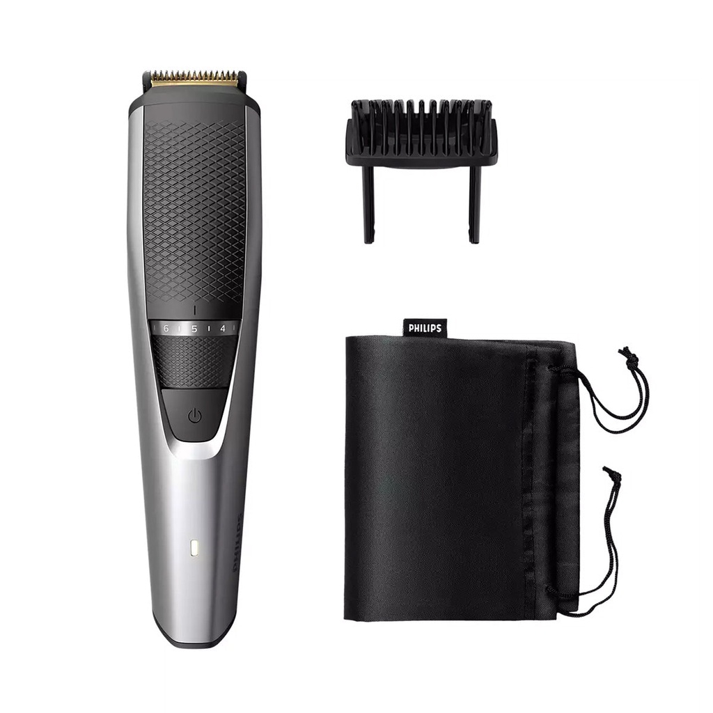 [BT3222] Beardtrimmer series 3000, Black ماكنة تخفيف اللحية شفرات تيتانيوم (جديد)