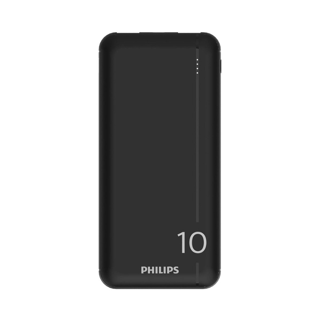 [DLP1812PB/10] 10000 mAh Power Bank, Black باور بنك فلبس
