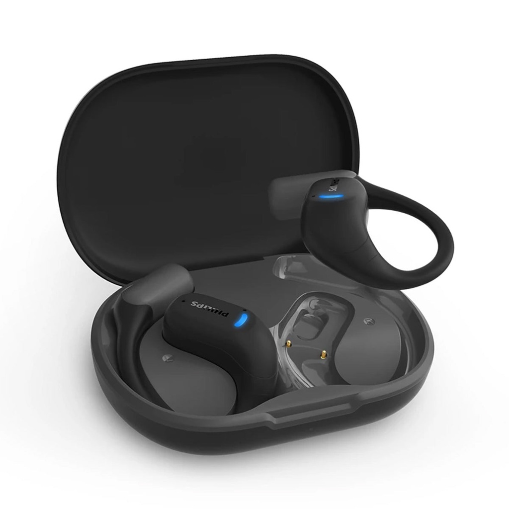 [TAA6709DG-97] 6000 Series Open-Ear True Wireless Sports Headphones, Black سماعات بلوتوث فلبس