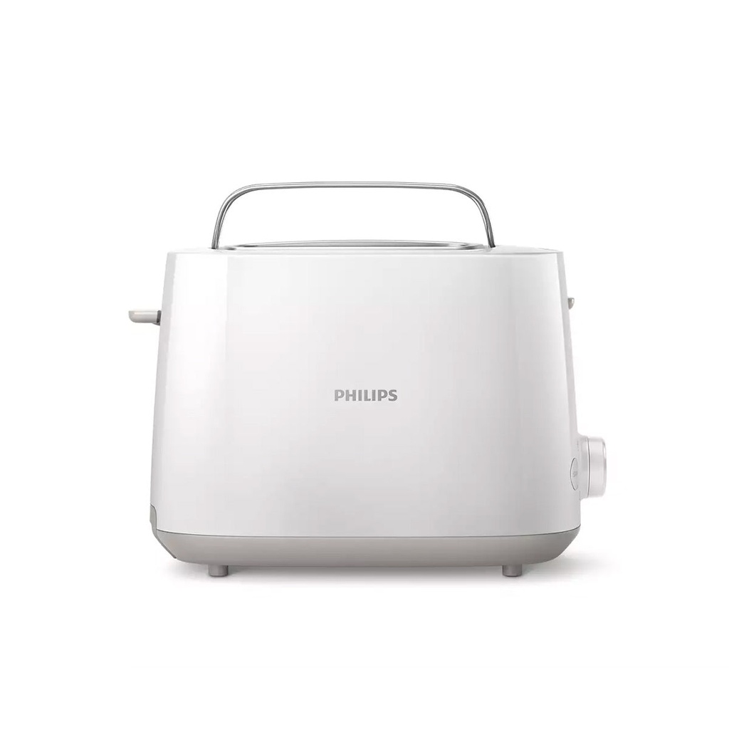[HD2581/01] Daily Collection Toaster, White جهاز تحميص فتحتين فوري 830 واط