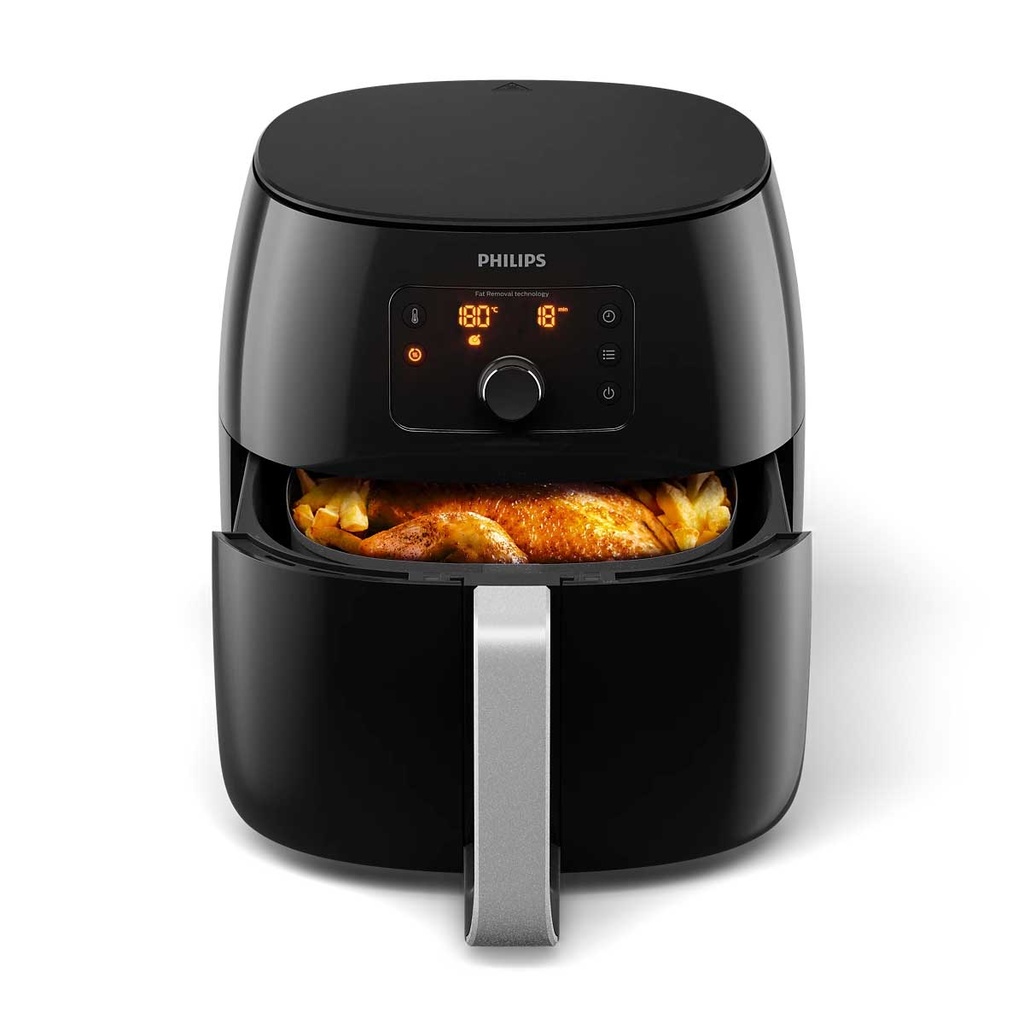 [HD9650/91] Air Fryer 2200 W, Black قلاية هوائية فلبس