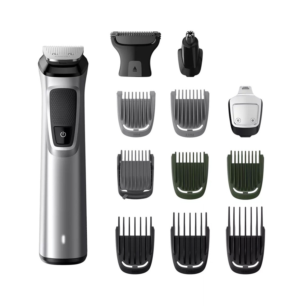 [MG7715/15] 13-in-1, Face, Hair and BodyShaver  Silver ماكنة حلاقة رجالية متعددة 13 ملحق فيليبس