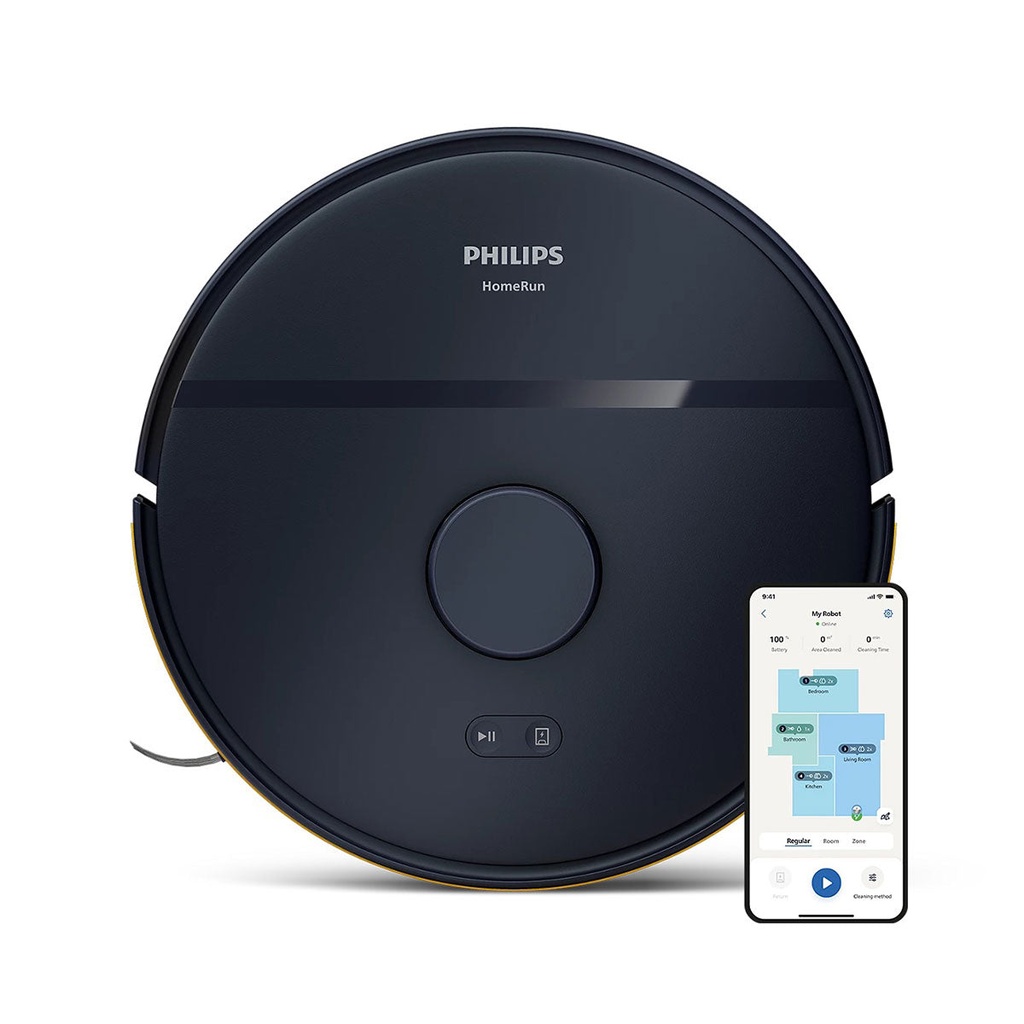 [XU2000/15] Robot Vacuum Cleaner, Dark blue مكنسة كهربائية روبوتية فلبس