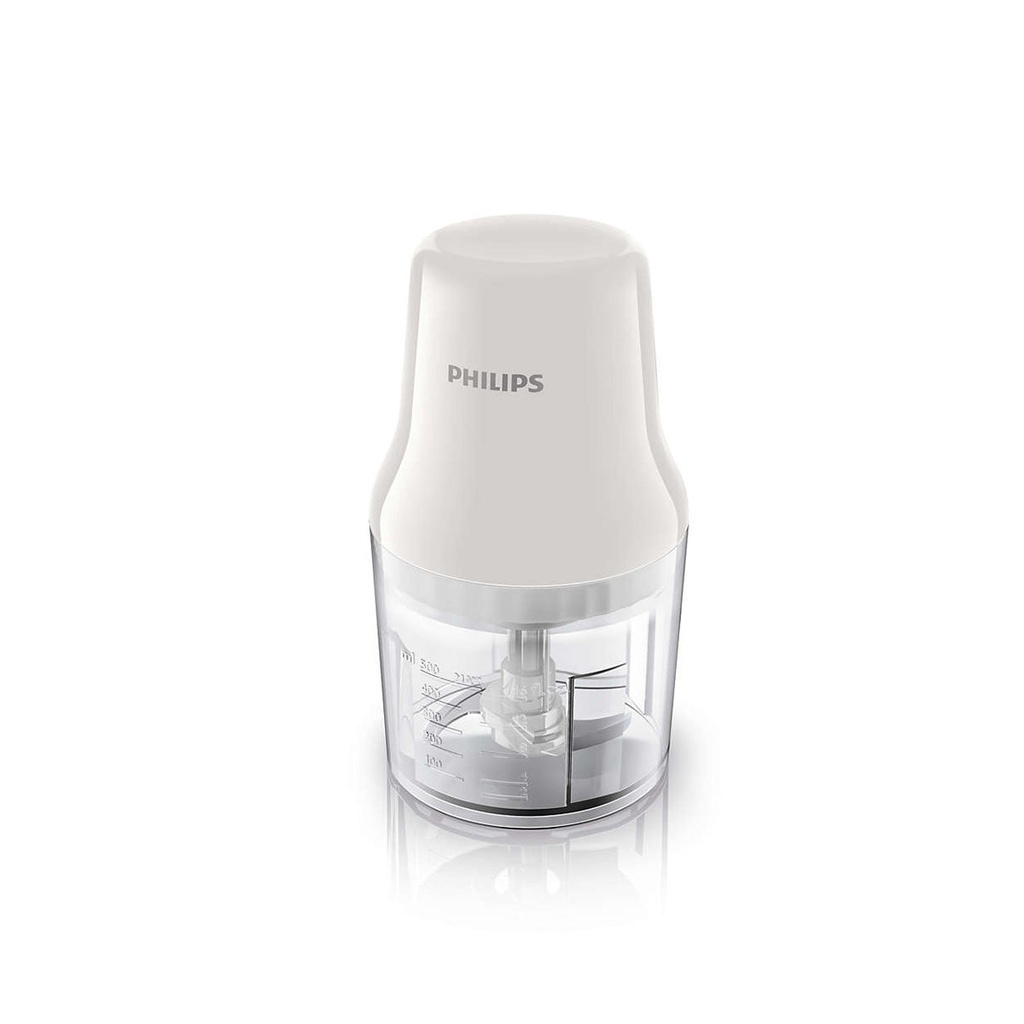 [HR1393/01] Fresh Homemade Food Made Easy Chopper, White خلاط فيليبس