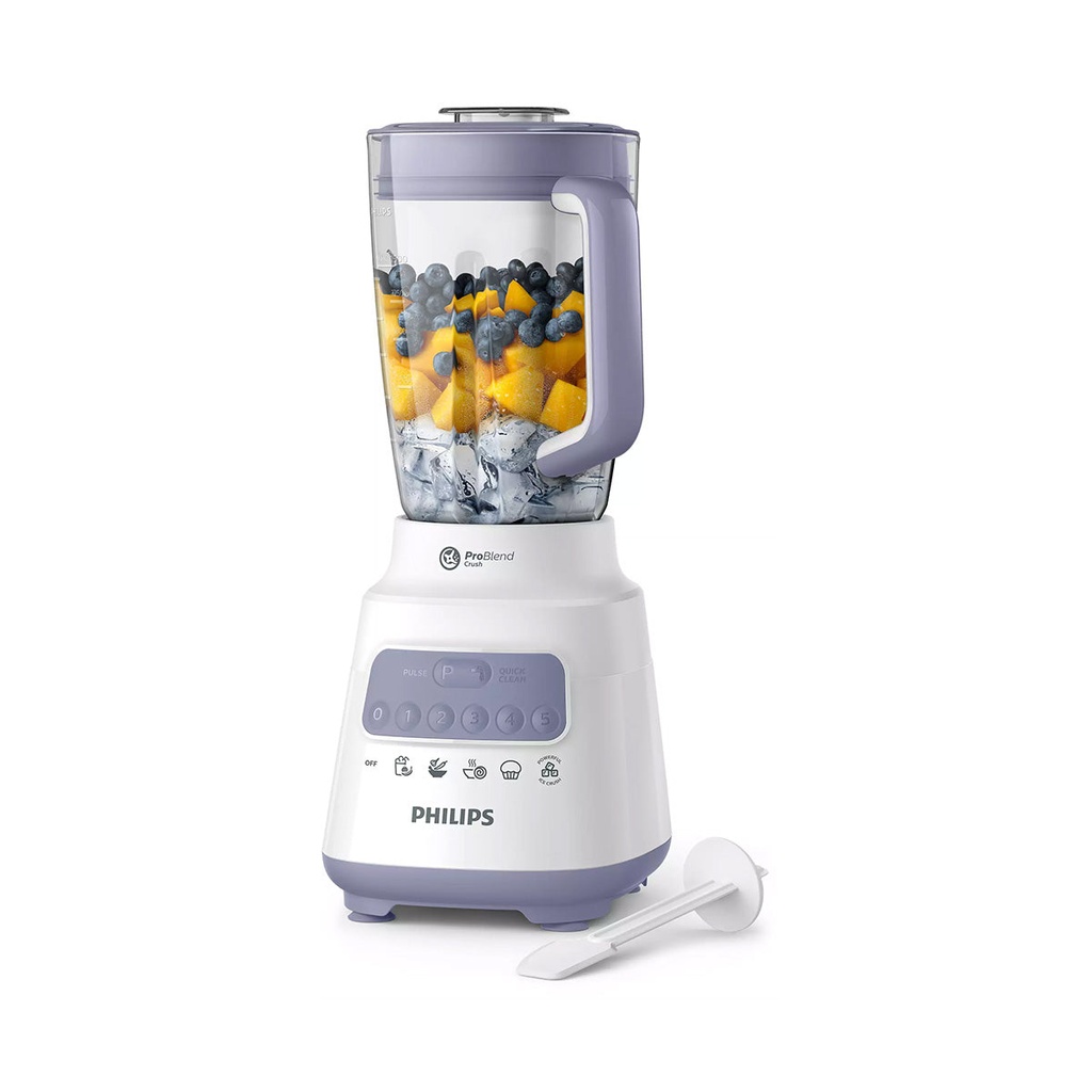 [HR2221/01] Series 5000 Blender Core 700W, Blue خلاط 1.5لتر بلاستك متعدد الإستخدام فيليبس