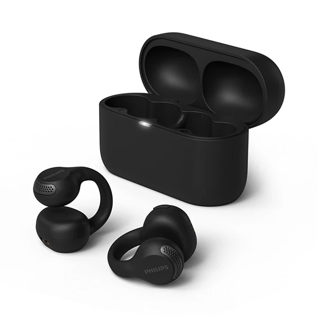 [TAQ2000BK-97] 2000‑Series Open‑Ear True Wireless Earbuds, Black سماعات بلوتوث فلبس