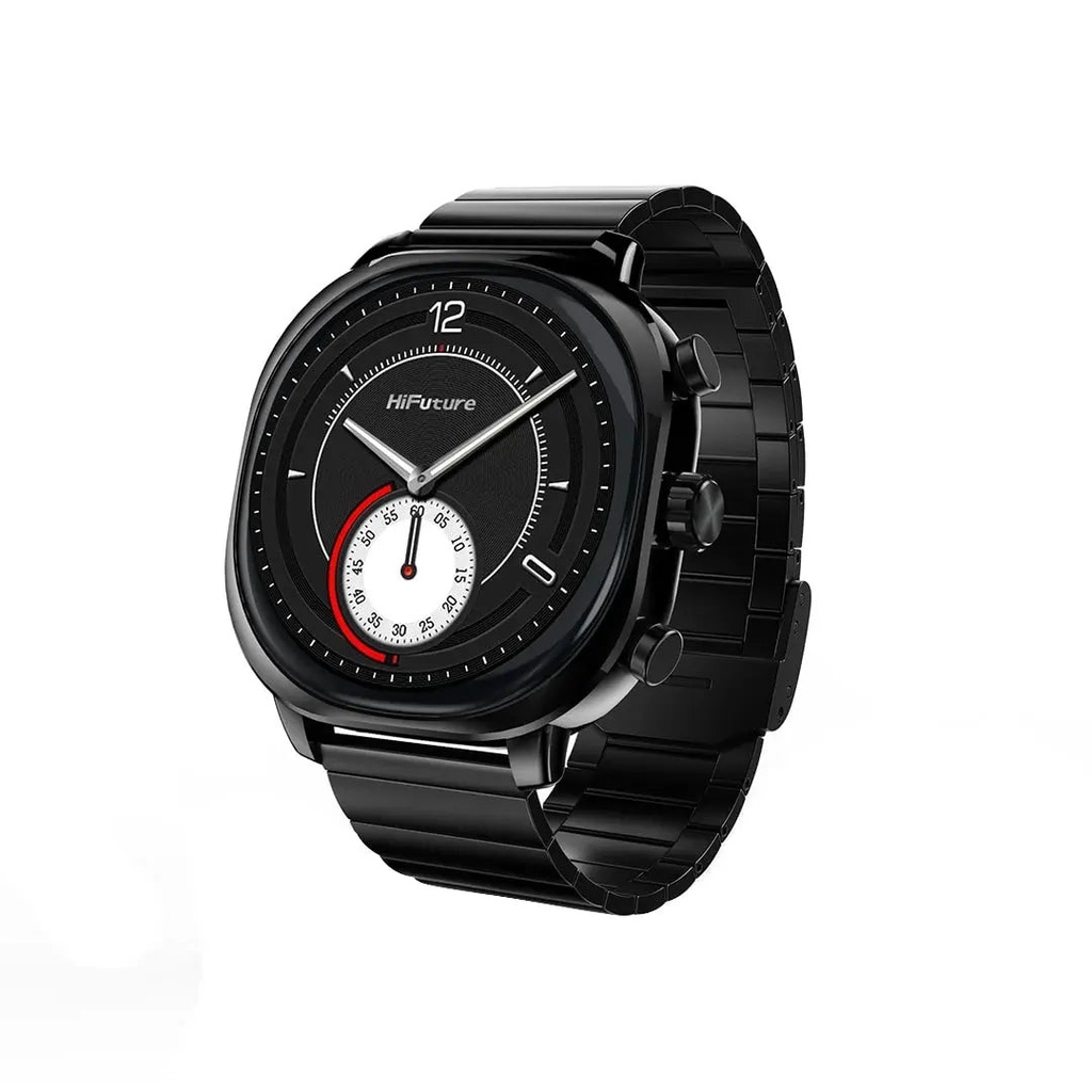[AIX] Luxury Stainless Steel Smart Watch (Black)