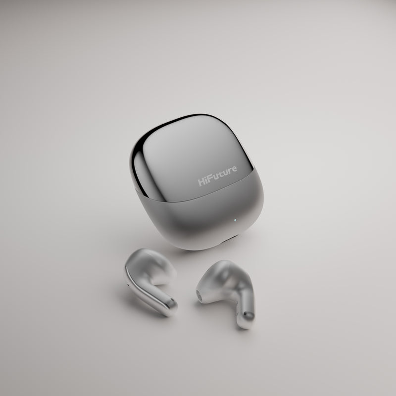 [ChromeBuds] Premium ANC TWS Earbuds (Metallic Grey)