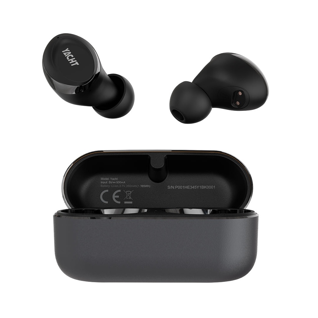 [Yacht] High-end Metal TWS Earbuds:
*5+15hours P (Black)