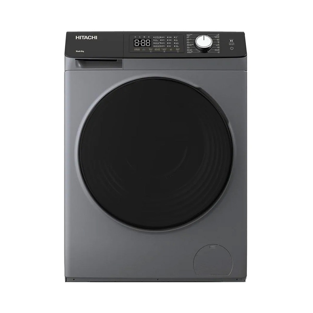 [BD-802HVOS] Front Load Washing Machine, Gray غسالة ملابس أمامية، رمادية (Silver)