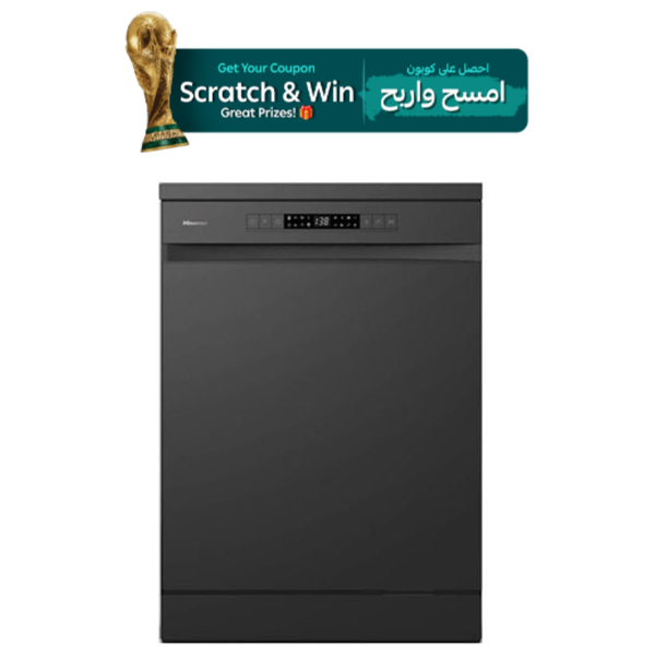 [HS623E91B] Freestanding Dishwasher - 15 Set - 8 Programs (Black)