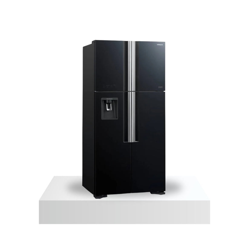 [R-W760PUQ7] French Door Refrigerator - 540 L - 19.3 Ft - Inverter (Glass Black)
