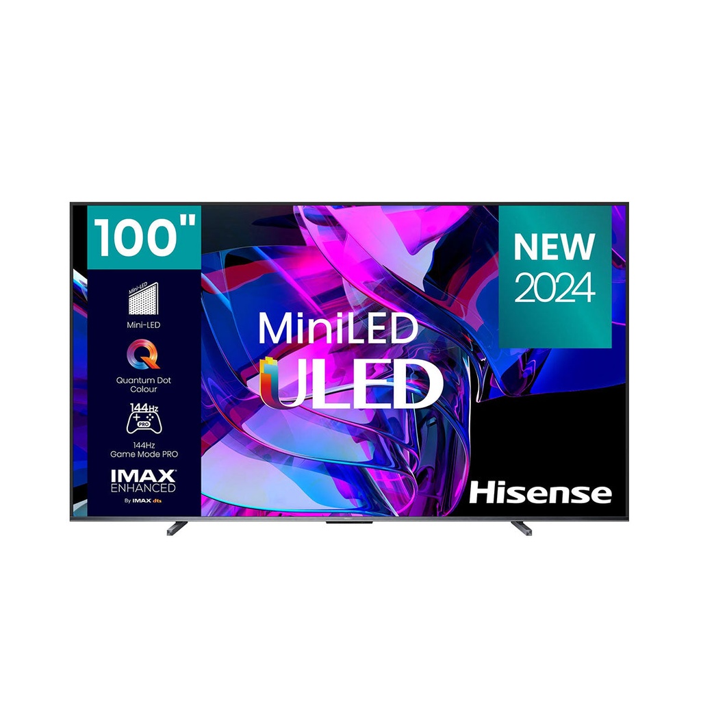 [100U7K] Mini-LED ULED 4K TV, 100-Inch شاشة هايسنس حجم 100 مع اشتراك شاهد 12 شهر