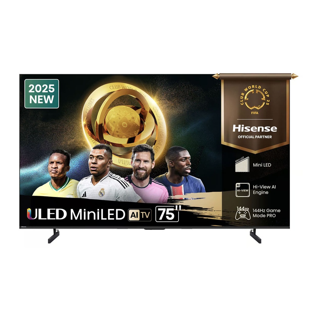 [75U7Q] Mini-LED 144Hz VRR QLED Gaming TV, 75-Inch تلفزيون ألعاب QLED Mini-LED بسرعة 144 هرتز VRR، 75 بوصة
