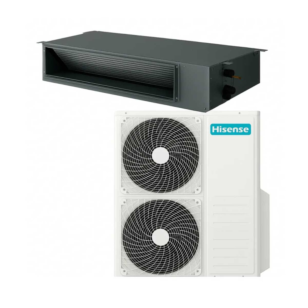 [QAUD-36UT4] Ceiling cassette split air conditioner |  3 Ton, Black مكيف هواء سبليت كاسيت سقفي هايسنس