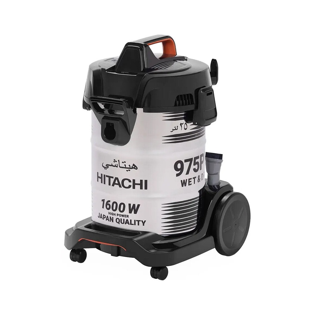 [CV-975PWBKGCM] Drum Vacuum Cleaner, Black/White مكنسة هيتاشي