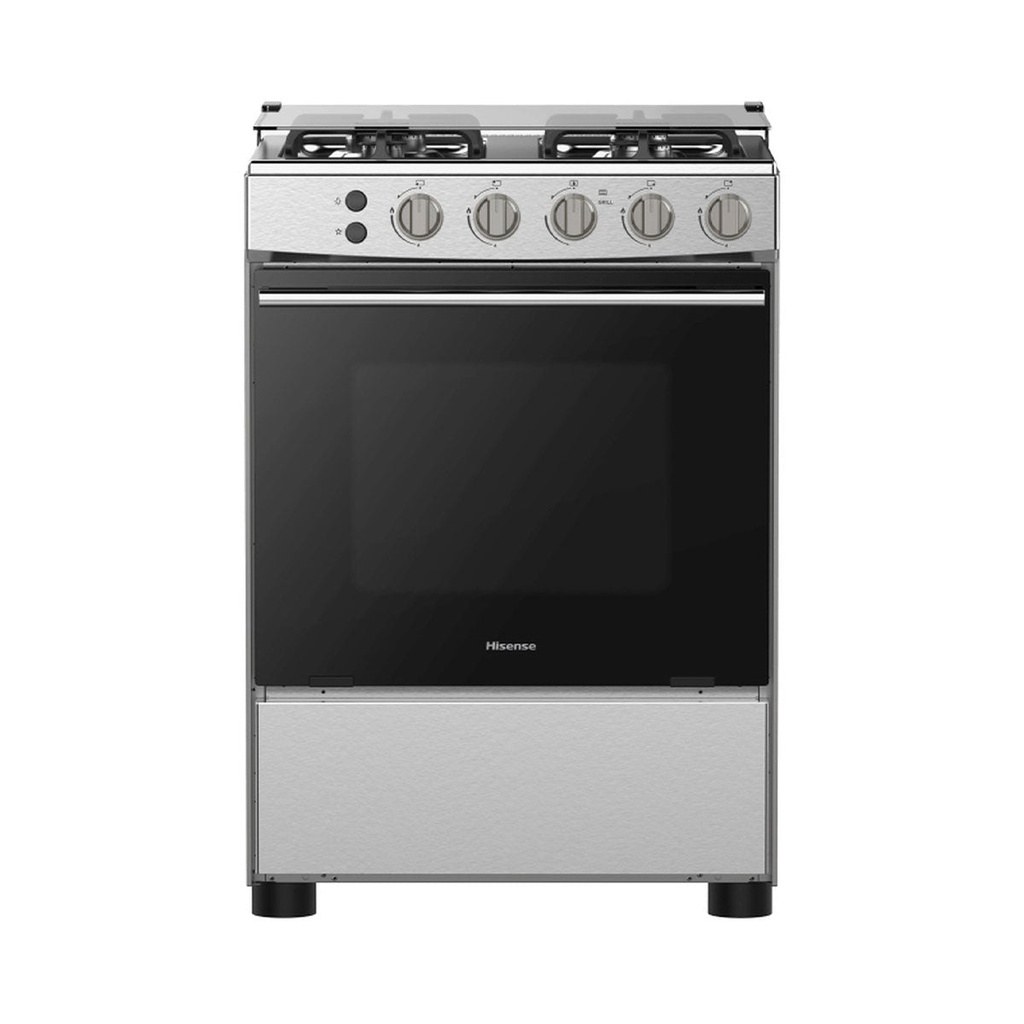 [HFG60121X] Free Standing Gas Cooker 4 Gas Burners | 60cm طباخ غازي هايسنس