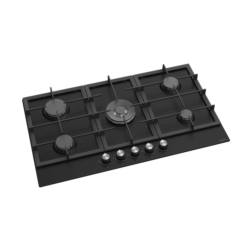 [BH90-BL043BK] BH90-BL043BK Hob 5 Gas Burners, Black