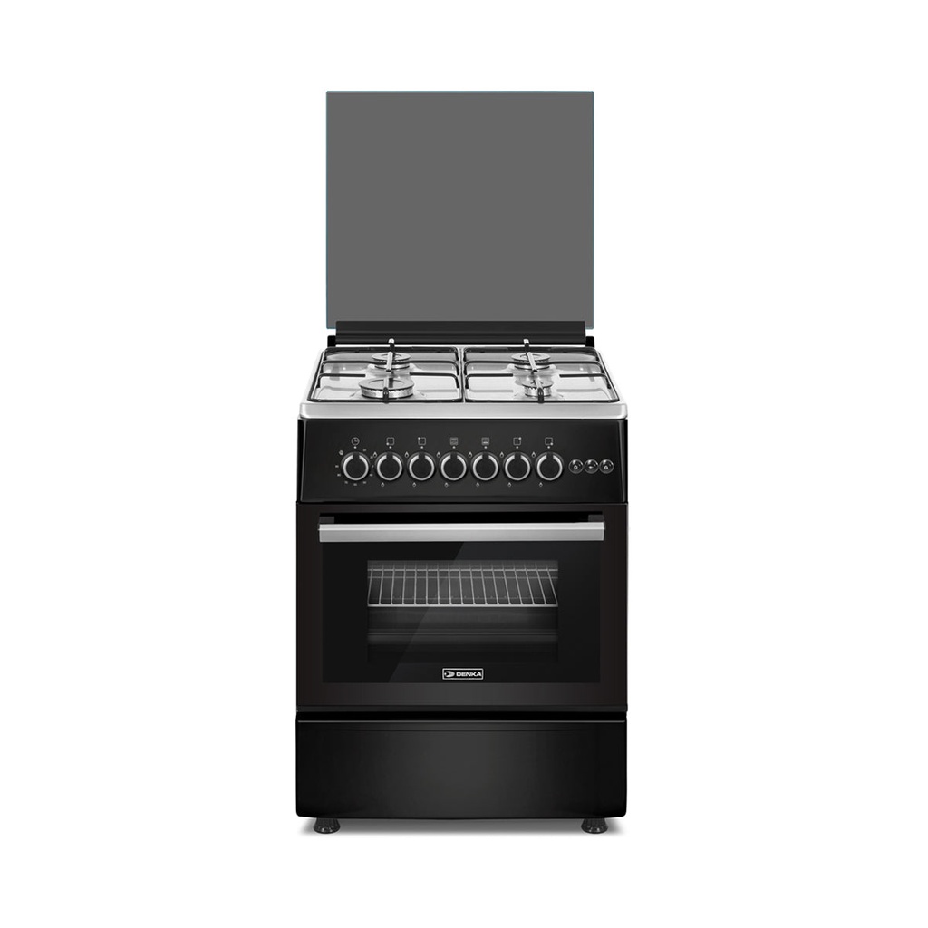 [GMC606-GB] GMC606-GB 60x60 Free Standing Gas Cooker, Black Design