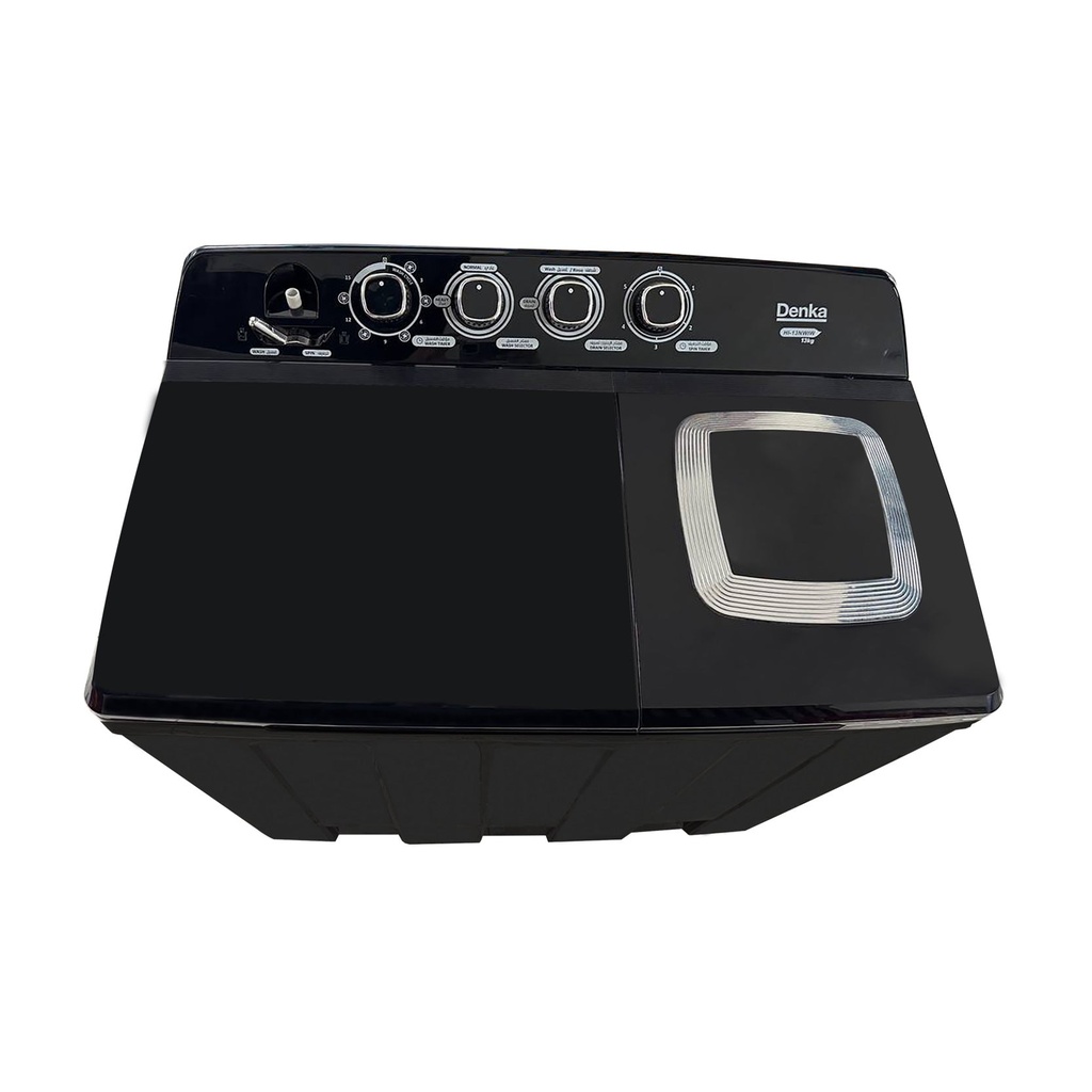 [HI-13NWIB] HI-13NWIB Twin Tub Washer 13Kg, Black