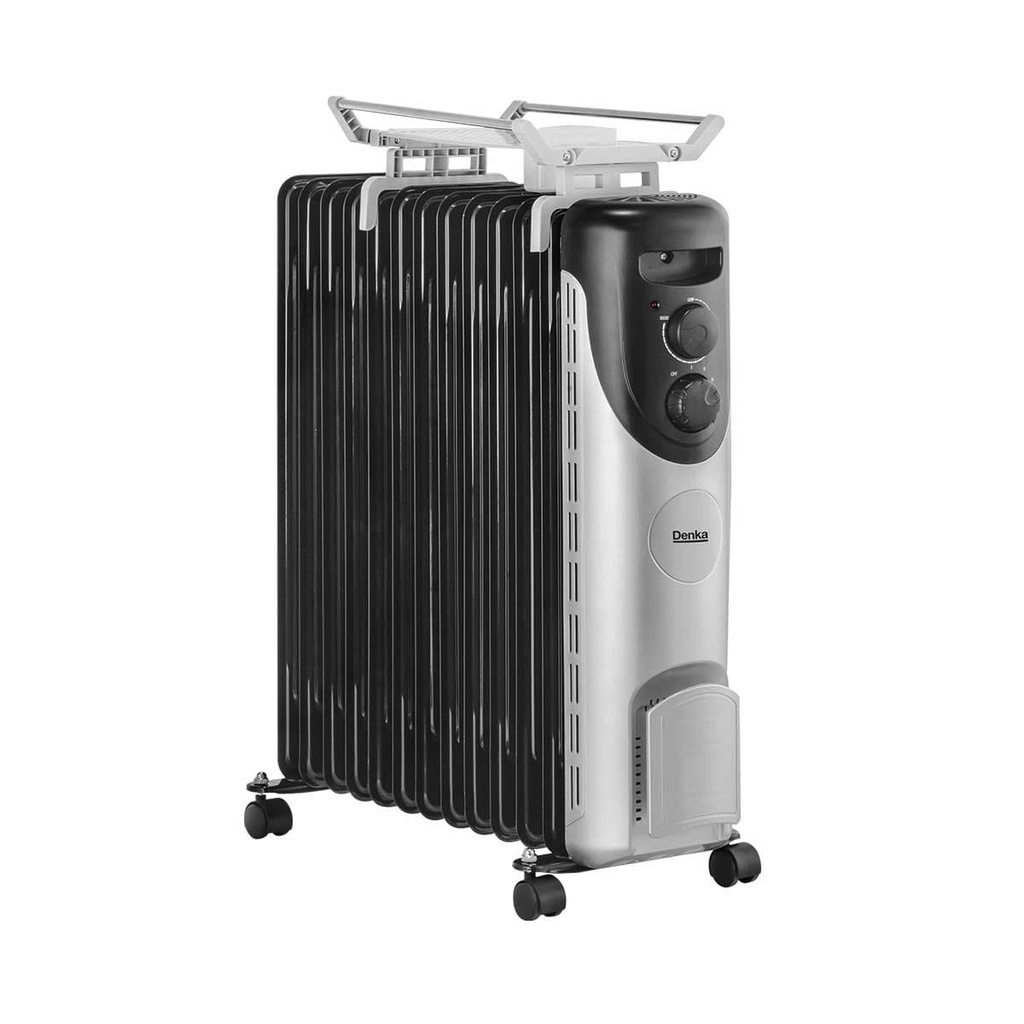 [UOH-13BK] UOH-13BK Oil Heater 13 Wide Pins Turbo Fan, Black