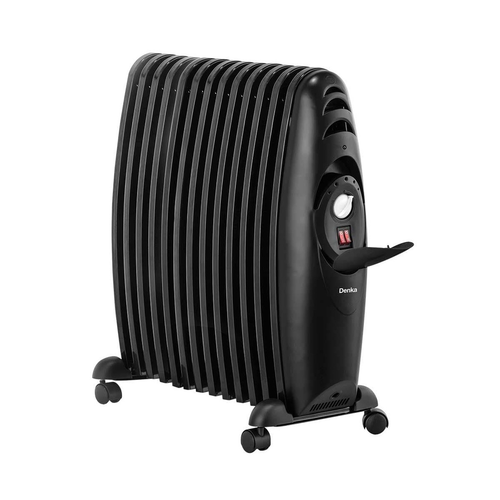 [XOH-13BK] XOH-13BK Oil Heater 13 Wide Pins Turbo Fan, Black