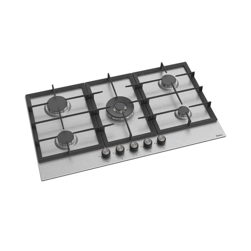[BH90-BL043SS] BH90-BL043SS Hob 5 Gas Burners, Stainless Steel