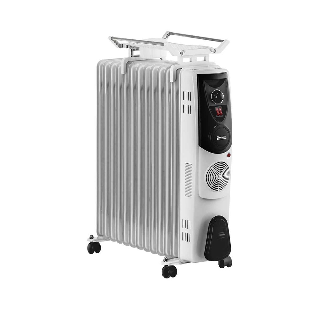 [COH-13TWH] COH-13TWH Oil Heater 13 Wide Pins Turbo Fan, White