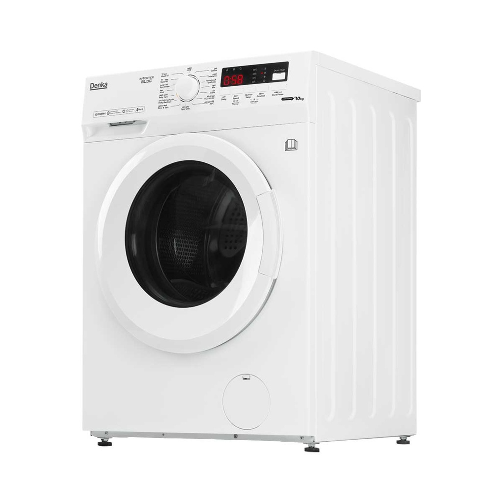 [RWM-10WFL] RWM-10WFL 10kg Front Loading 1200RPM Inverter Motor, White