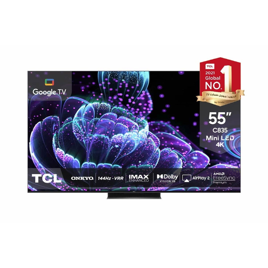 [55C835] C835 Mini LED 4K 55-Inch 144Hz FreeSync Dolby Vision IQ HDR10+