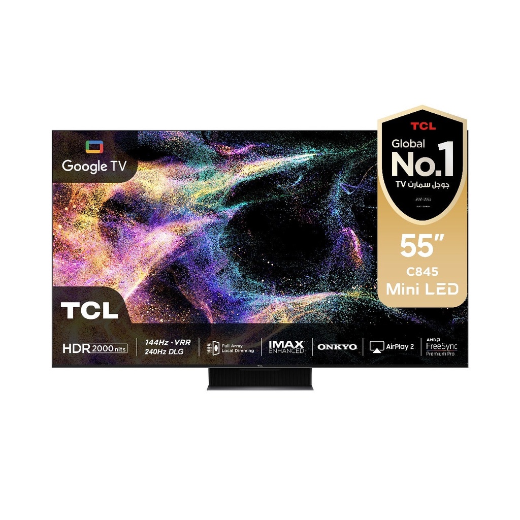 [55C845] C845 Mini LED 4K 55-Inch 2000nits HDR10+ 240Hz DLG FreeSync Premium Pro 144Hz