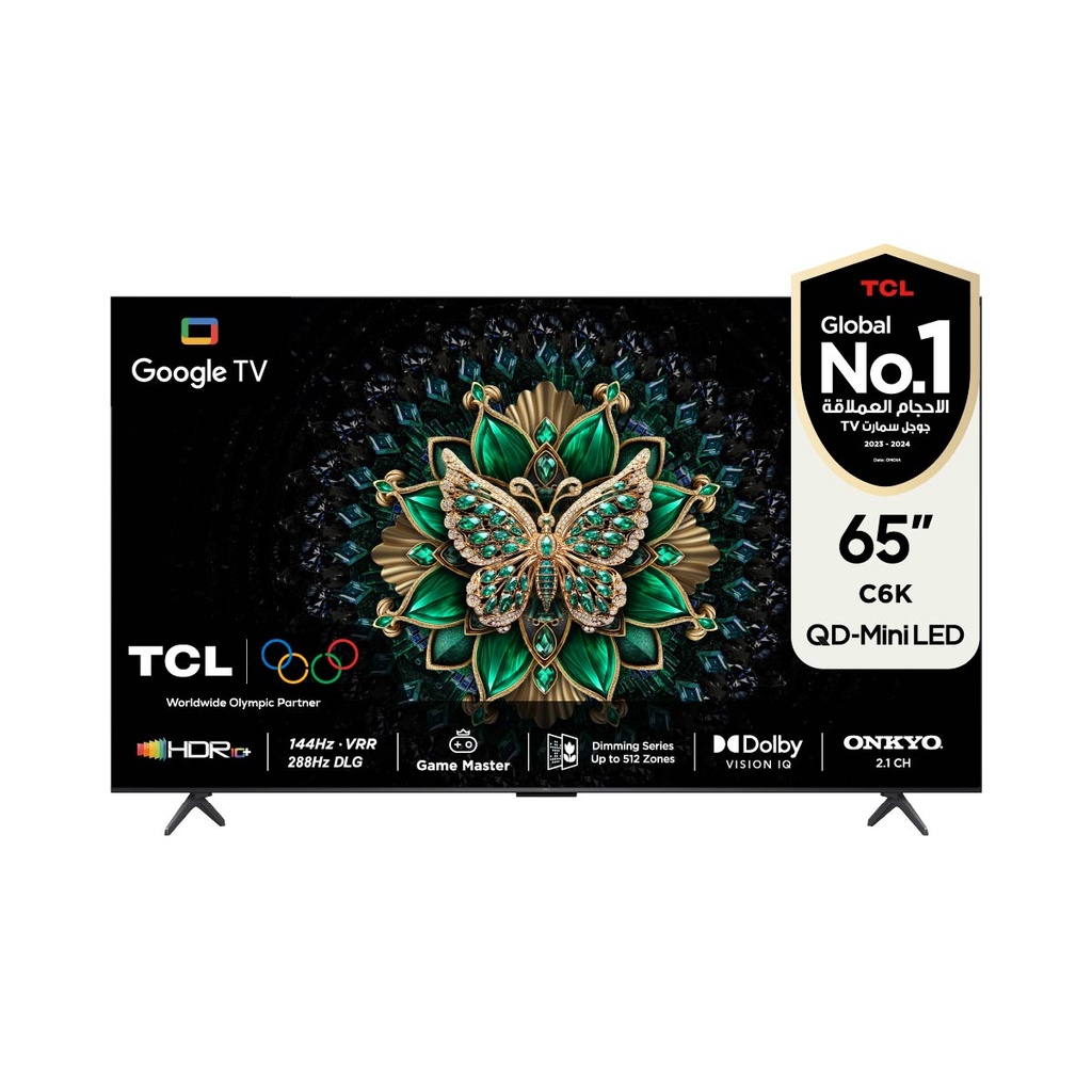[65C6K] C6K 65-Inch QD-Mini LED 4K Up to 512* Zones 288Hz Game Accelerator HDR 1000 nits