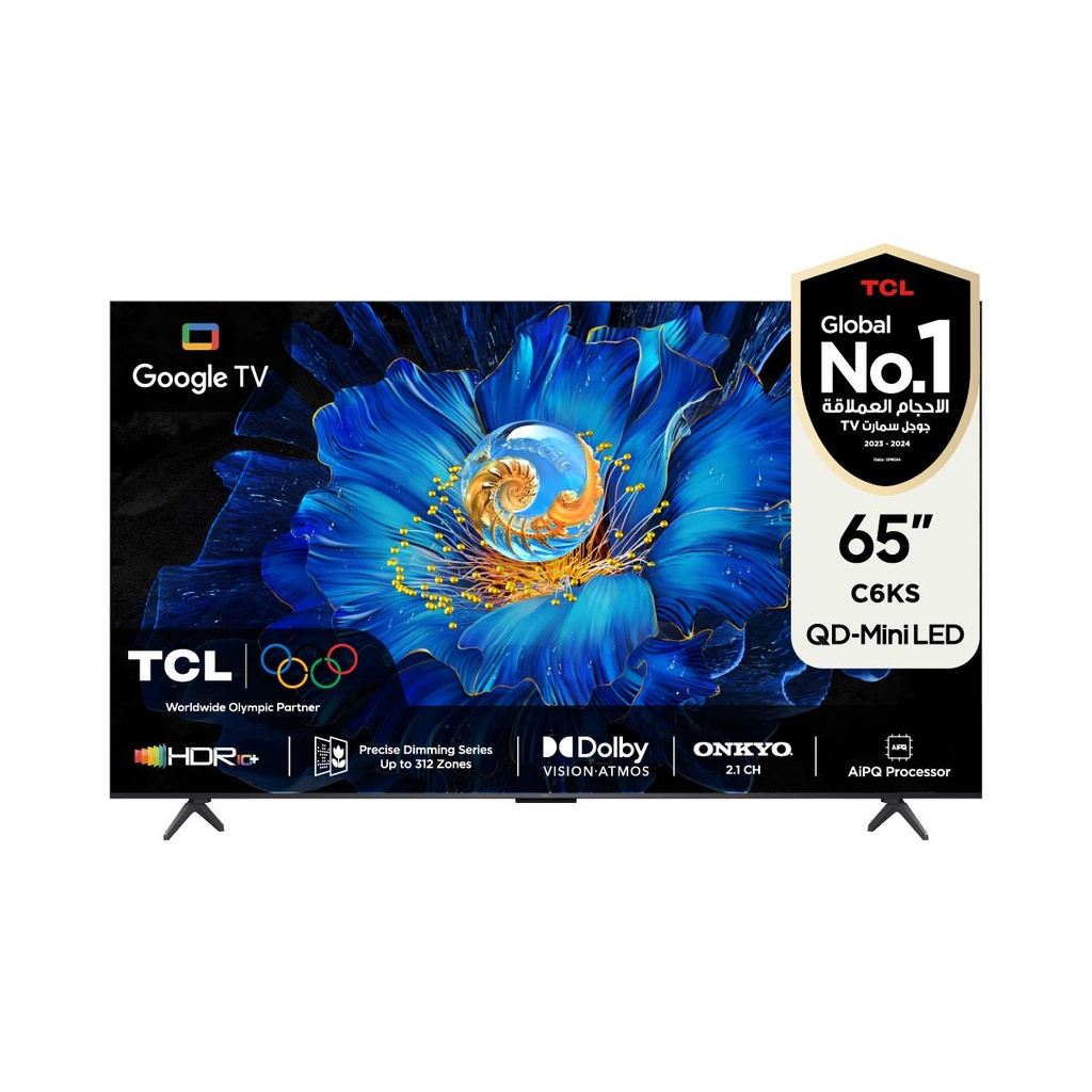 [65C6KS] C6KS 65-Inch QD-Mini LED 4K Up to 312* Zones 60Hz HDR10+ Dolby Vision Atmos