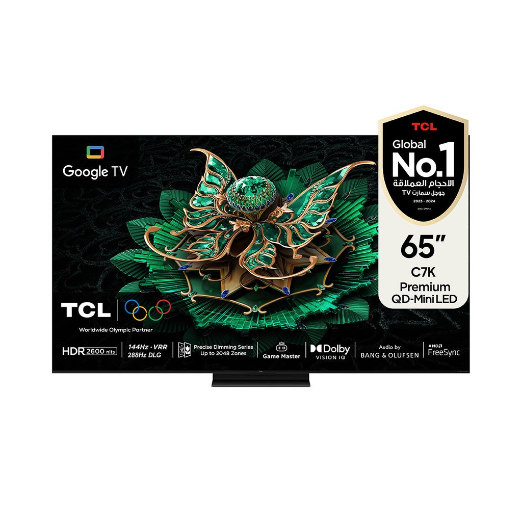 [65C7K] C7K 65-Inch Premium QD-Mini LED Up to 2048 Zones HDR 2600 nits 288Hz Game Accelerator