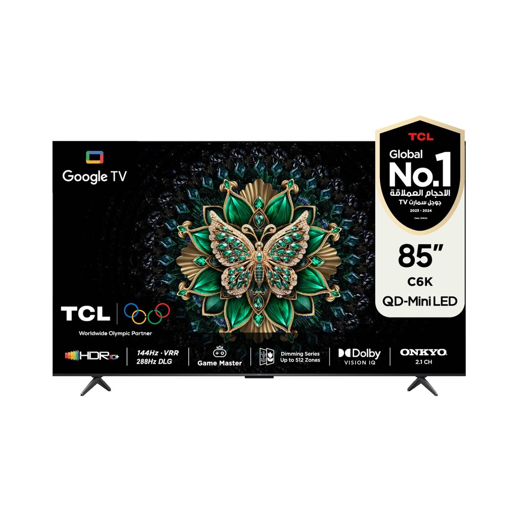 [85C6K] C6K 85-Inch QD-Mini LED 4K Up to 512* Zones 288Hz Game Accelerator HDR 1000 nits