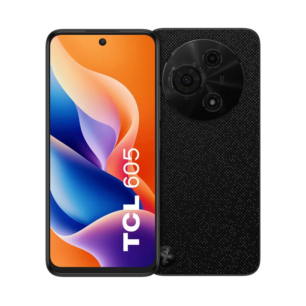 [605 128GB] 605 4GB/128GB Black نظام اندرويد 15 , كاميرا  50 ميجا بكسل