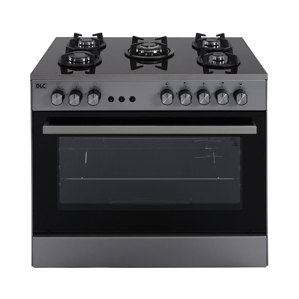 [9890X] D2158 9890X Gas Cooker 5 Burners, Gray
