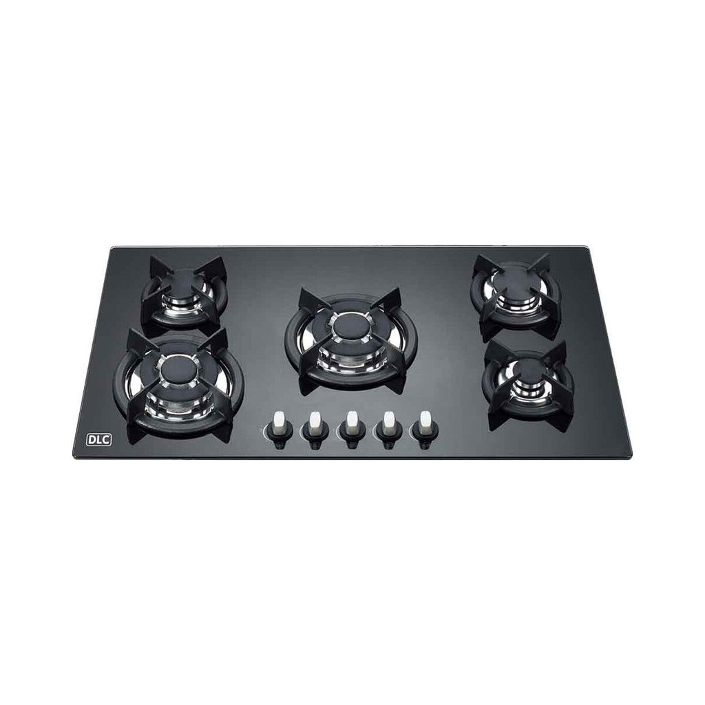 [DLCGHG915-A2CBS] A2CBS Built-in Glass Gas Hob – 5 Burners, Black