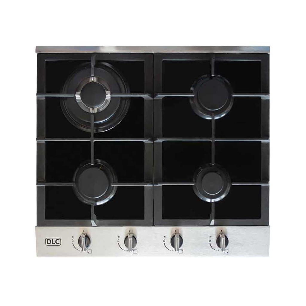 [GHG-604A-FCBS] 60cm Gas Built-In Cooker Black Glass with Steel