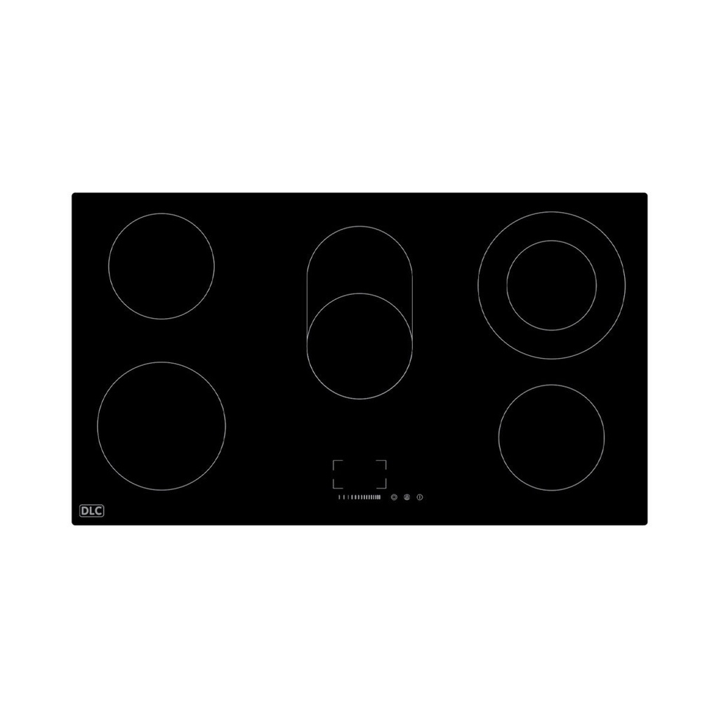 [MCHV90-5] Built-In Electric cooker 5 Burners, Glass Black