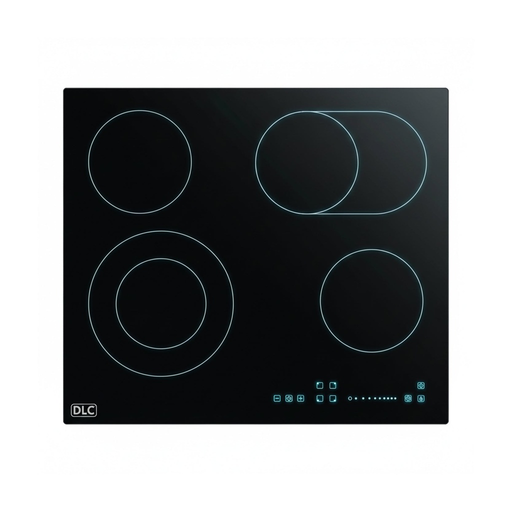 [K-604TAP] Built-In 4 Laser Burners Electric Cooker, Black