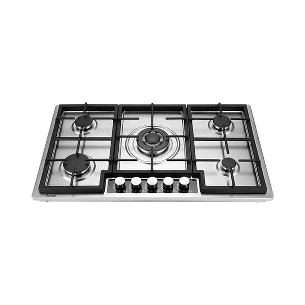 [O-6090SS-CA] Built-In Gas Cooker 5 Burners, Silver