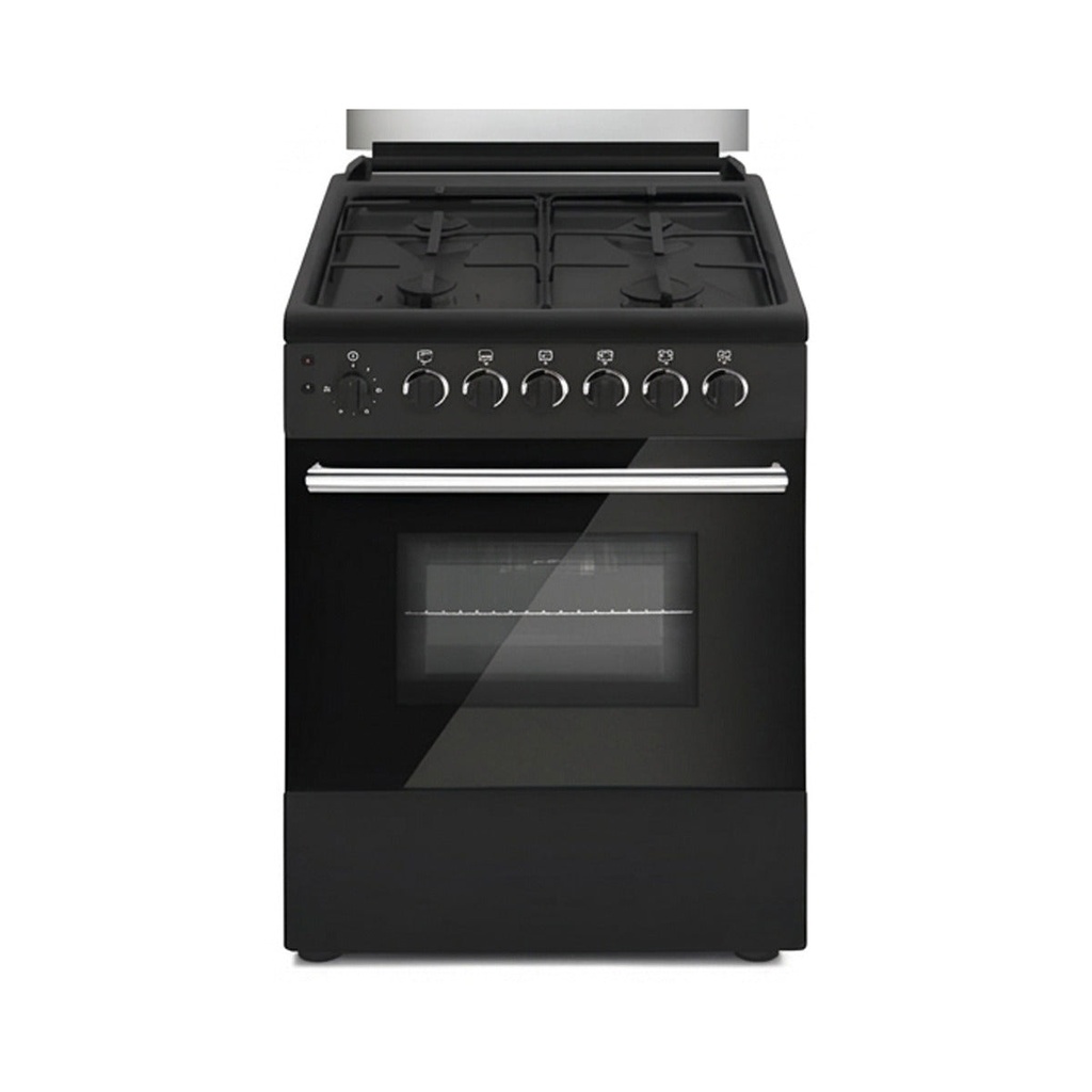 [OFS-60MB-GO] Freestanding Gas Cooker 4 Burner, Black