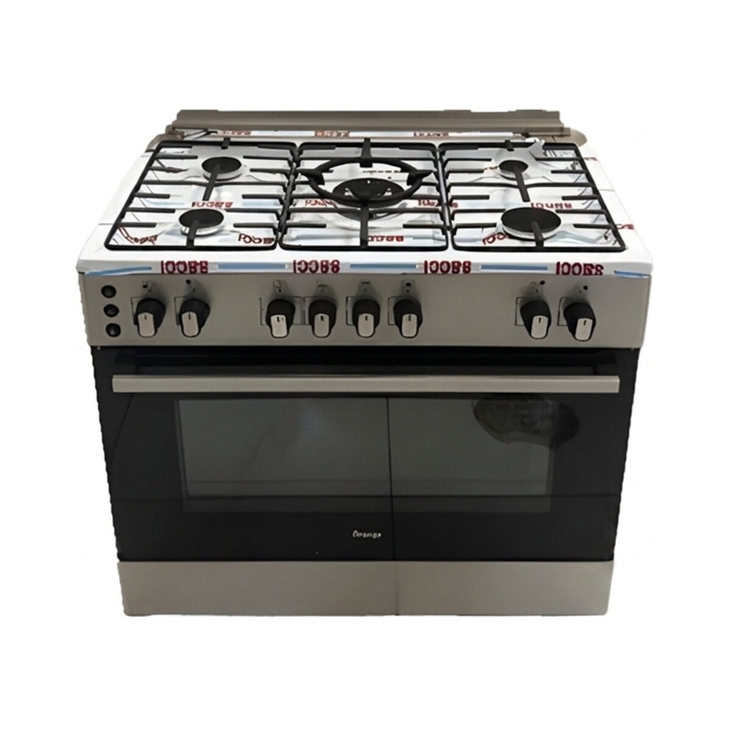 [OFS-90I-GO] Freestanding Gas Cooker 5 Burner, Silver