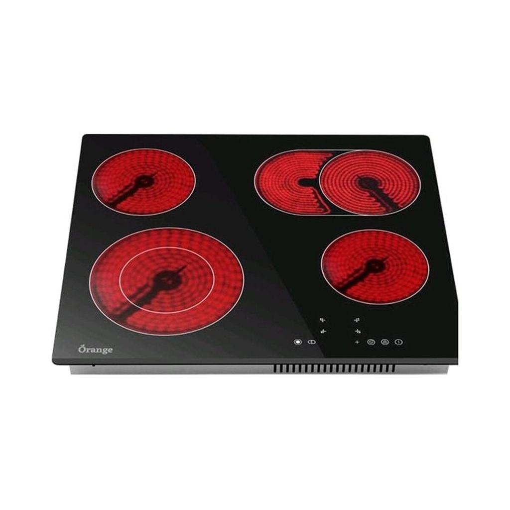 [O-ID60B4T1] Built-in Electric Cooker 4 Burners, Black