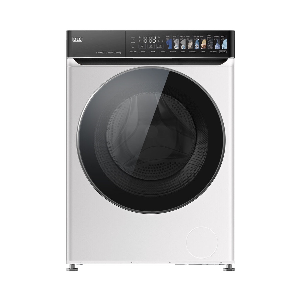 [S-WM12KG-WDDI] WDDI Front Load Washing Machine 12 Kg, White
