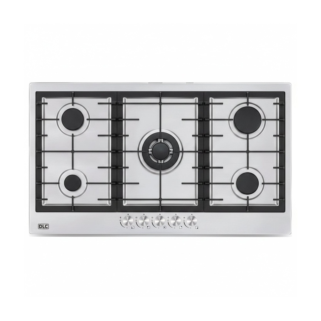 [T-905SSLIM-4000] 4000 Built-In Gas Cooker 5 Burners, Stainless Steel طباخ غازي مدمج 5 مشاعل دي ال سي